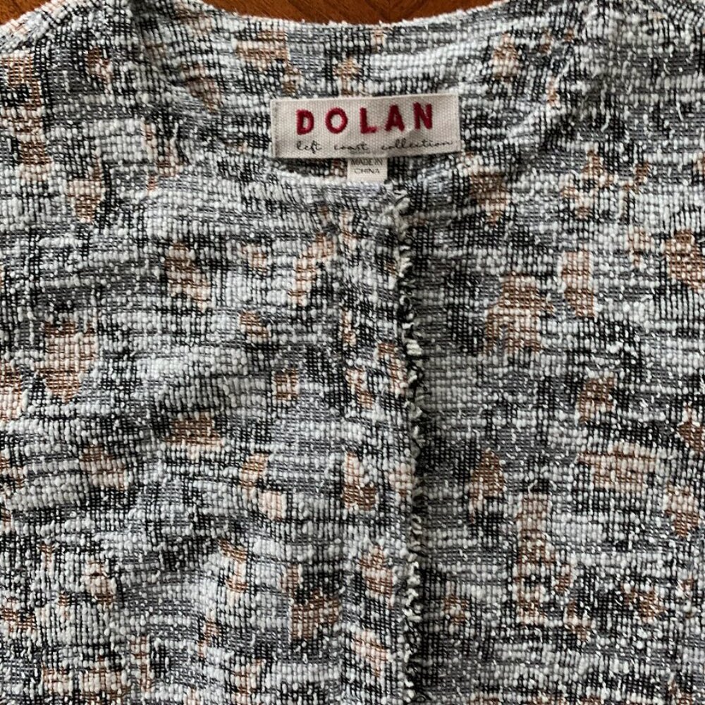 Anthropologie Dolan Left Coast Collection‎ Womens XS Tweed Jacket Fringe Office - Picture 4 of 9
